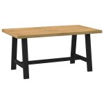 Vidaxl table � manger noain pieds en forme de a 160x90x75cm massif pin