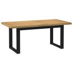Vidaxl table � manger noain pieds en forme de u 180x90x75cm massif pin