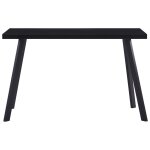 Vidaxl table  manger noir 120x60x75 cm verre tremp