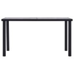 Vidaxl table à manger noir et gris béton 140x70x75 cm mdf Vidaxl table à manger noir et gris béton 140x70x75 cm mdf