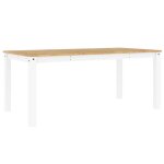 Vidaxl table à manger panama blanc 180x90x75 cm bois massif de pin Vidaxl table à manger panama blanc 180x90x75 cm bois massif de pin