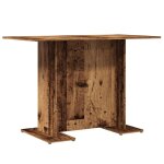 Vidaxl table  manger vieux bois 110 x 60 x 75 cm bois ingnierie