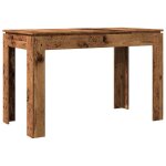 Vidaxl table � manger vieux bois 120x60x76 cm bois d'ing�nierie