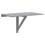 Vidaxl table murale pliable sonoma gris 100x60x56 cm bois d'ingnierie