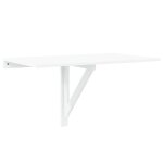 Vidaxl table murale rabattable blanc 100x60 cm