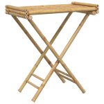 Vidaxl table à plateau pliante 70, 5x42, 5x80 cm bambou Vidaxl table à plateau pliante 70, 5x42, 5x80 cm bambou