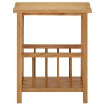 Vidaxl table à revues 45x35x55 cm bois de chêne solide Vidaxl table à revues 45x35x55 cm bois de chêne solide