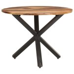 Vidaxl table de salle � manger 100x100x75 cm bois d'acacia
