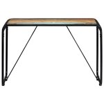 Vidaxl table de salle � manger 118x60x76cm bois de r�cup�ration massif