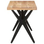 Vidaxl table de salle � manger 120x60x76 cm bois solide d'acacia