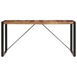Vidaxl table de salle � manger 140x70x75 cm bois de sesham massif