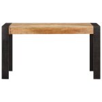 Vidaxl table de salle � manger 140x70x76 cm bois de manguier brut