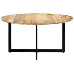 Vidaxl table de salle � manger 150x73 cm bois de manguier solide