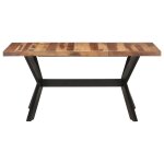 Vidaxl table de salle � manger 160x80x75 cm bois avec finition miel