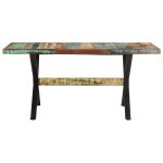 Vidaxl table de salle  manger 160x80x76cm bois de rcupration massif