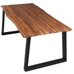 Vidaxl table  manger 170x90x75 cm bois d'acacia massif