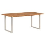 Vidaxl table de salle � manger 180x90x76 cm bois d'acacia massif