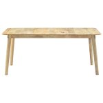 Vidaxl table de salle � manger 180x90x76 cm bois de manguier massif