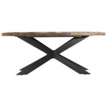 Vidaxl table de salle  manger 180x90x76cm bois de rcupration solide