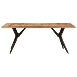 Vidaxl table de salle  manger 200x90x76 cm bois d'acacia massif