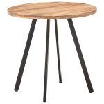 Vidaxl table de salle � manger 80 cm bois d'acacia solide