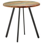Vidaxl table de salle � manger 80 cm bois de r�cup�ration massif