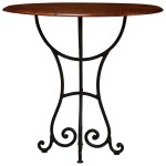 Vidaxl table de salle  manger bois acacia avec finition miel 80x76 cm