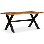 Vidaxl table � manger bois d'acacia massif et manguier 180x90x76 cm