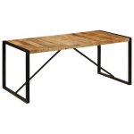Vidaxl table � manger bois de manguier brut 180 cm