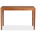 Vidaxl table de salle � manger bois massif 118 x 60 x 76 cm