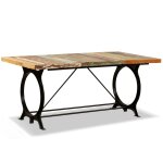 Vidaxl table  manger bois de rcupration massif 180 cm