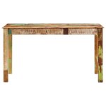 Vidaxl table de salle � manger bois de r�cup�ration solide 140x70x76cm