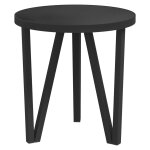 Vidaxl table � th� noir �35 cm mdf