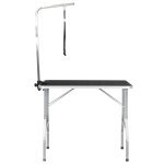 Vidaxl table de toilettage ajustable pour chiens chats 1 potence Vidaxl table de toilettage ajustable pour chiens chats 1 potence
