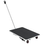 Vidaxl table de toilettage pour chien portable avec roulettes