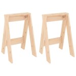 Vidaxl tabourets lot de 2 40x40x60 cm bois massif de pin Vidaxl tabourets lot de 2 40x40x60 cm bois massif de pin
