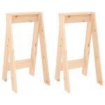 Vidaxl tabourets lot de 2 40x40x75 cm bois massif de pin