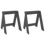 Vidaxl tabourets lot de 2 gris 40x40x45 cm bois massif de pin Vidaxl tabourets lot de 2 gris 40x40x45 cm bois massif de pin