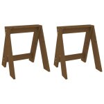 Vidaxl tabourets lot de 2 marron miel 40x40x45 cm bois massif de pin Vidaxl tabourets lot de 2 marron miel 40x40x45 cm bois massif de pin