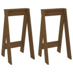 Vidaxl tabourets lot de 2 marron miel 40x40x75 cm bois massif de pin Vidaxl tabourets lot de 2 marron miel 40x40x75 cm bois massif de pin