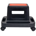 Vidaxl tabouret d'atelier roulant avec rangement 150 kg