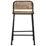 Vidaxl tabourets de bar lot de 2 46x35, 5x70cm bois massif récupération Vidaxl tabourets de bar lot de 2 46x35, 5x70cm bois massif récupération