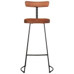 Vidaxl tabourets de bar lot de 2 49x43x103 cm bois de manguier massif