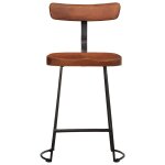 Vidaxl tabourets de bar lot de 2 49x43x79 cm bois de manguier massif