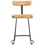 Vidaxl tabourets de bar lot de 2 49x43x79 cm bois de manguier massif Vidaxl tabourets de bar lot de 2 49x43x79 cm bois de manguier massif
