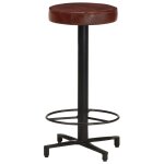 Vidaxl tabourets de bar lot de 2 66 cm cuir vritable