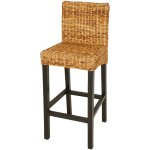 Vidaxl tabourets de bar lot de 2 abaca