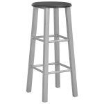 Vidaxl tabourets de bar lot de 2 argent� mdf