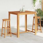 Vidaxl tabourets de bar lot de 2 bois d'acacia massif