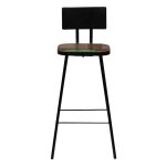Vidaxl tabourets de bar lot de 2 bois massif de r�cup�ration